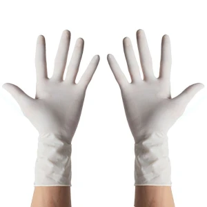 Disposable surgical rubber glove