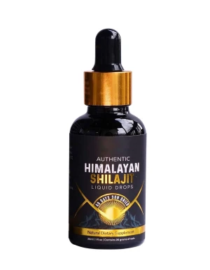 Shilajit resin organic liquid dietary supplement Shilajit Himalaya organic Shilajit resin liquid drop 60 ml