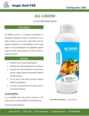 AG GROW 15 - 15 - 15 Liquid NPK fertilizer