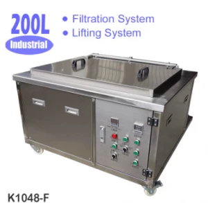 200L Large Ultrasonic Cleaner with Lifting and Filtration System
