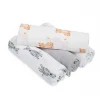 Wholesale Extra Soft Custom Printed Double Layer Cotton Baby Swaddle Blanket Muslin Fabric