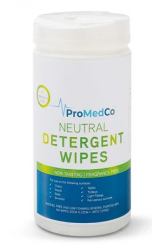 Promedco Detergent Wipes - Canister