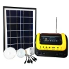 Portable solar generator with panel
