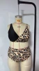 Plus size two-piece high waisted bikini
