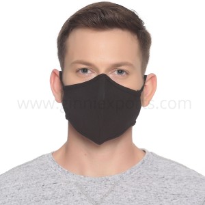 Cotton Face Mask 2 ply Reusable Washable Black
