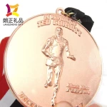 whole design zinc alloy 3D medals gold award sport medal custom metal medal