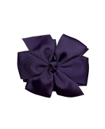 Elegant Dark Purple Bow Claw Clip – Classy, Chic & Timeless