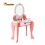Import New released pretend play wooden girls dressing table with mirror and stool W08H102 from China