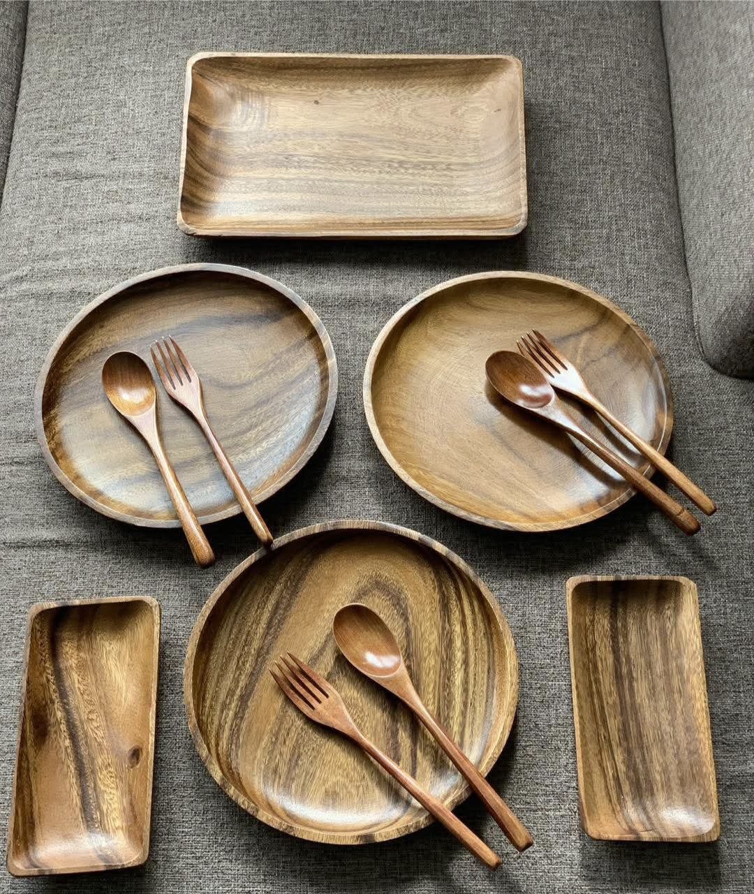 Buy Wooden Plates, Bowls, Cup, Spoon, Fork, Trays... from Mmc ...