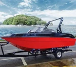 Hot selling 5.8m 19ft fiberglass speed boat yacht boat for sale