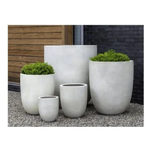 Eco-Friendly Home Decoration Grc Concrete Flower Pot Outdoor Indoor Grc Planter