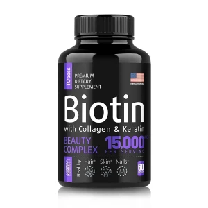 Hot sale private label biotin keratin collagen pills biotin capsules customized OEM ODM diet supplement