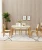 Import Memeratta Nordic style living room restaurant durable MDF panel dining table with 4/6 chairs S-762 from China