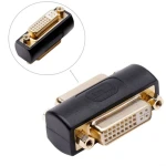 Mini-sized gold-plated short-body DVI 24+5 female-to-female adapter, DVI cable series signal extension adapter