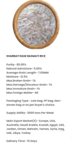 Basmati Rice - ISO certified