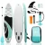 Import Serming Inflatable Stand Up Paddle Board,  Standup Paddleboard with Paddle, Backpack, Pump, Fin, & Coiled Leash from China