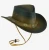 Import New 2024 Australian Style Faded Leather Cowboy Hat Western Buffalo Coin Hat from Pakistan
