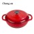 Import 23cm enameled cast iron dutch oven casserole with dual loop handles from China