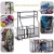 Import Stainless Steel Sports Equipment Storage Rack Garage Basketball Organizer for Ball Outdoor with Baskets and Hooks from China