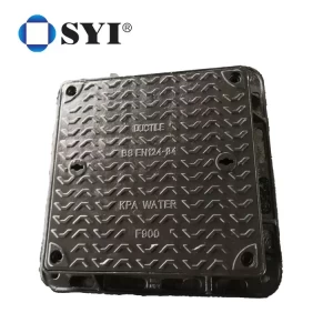 Customized Accept High Pressure EN124 E600 Ductile Cast Iron Manhole Cover Weight