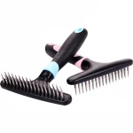 High Quality Pet Rake Brush Dog Hair remover brush Open Knot Rake Brush for dog