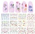 Import 1 Big Sheet Water Sticker Nail Art Daisy Sakura Lavender Floral Dry Flower Decal Transfer Tattoo Charm Tips from China