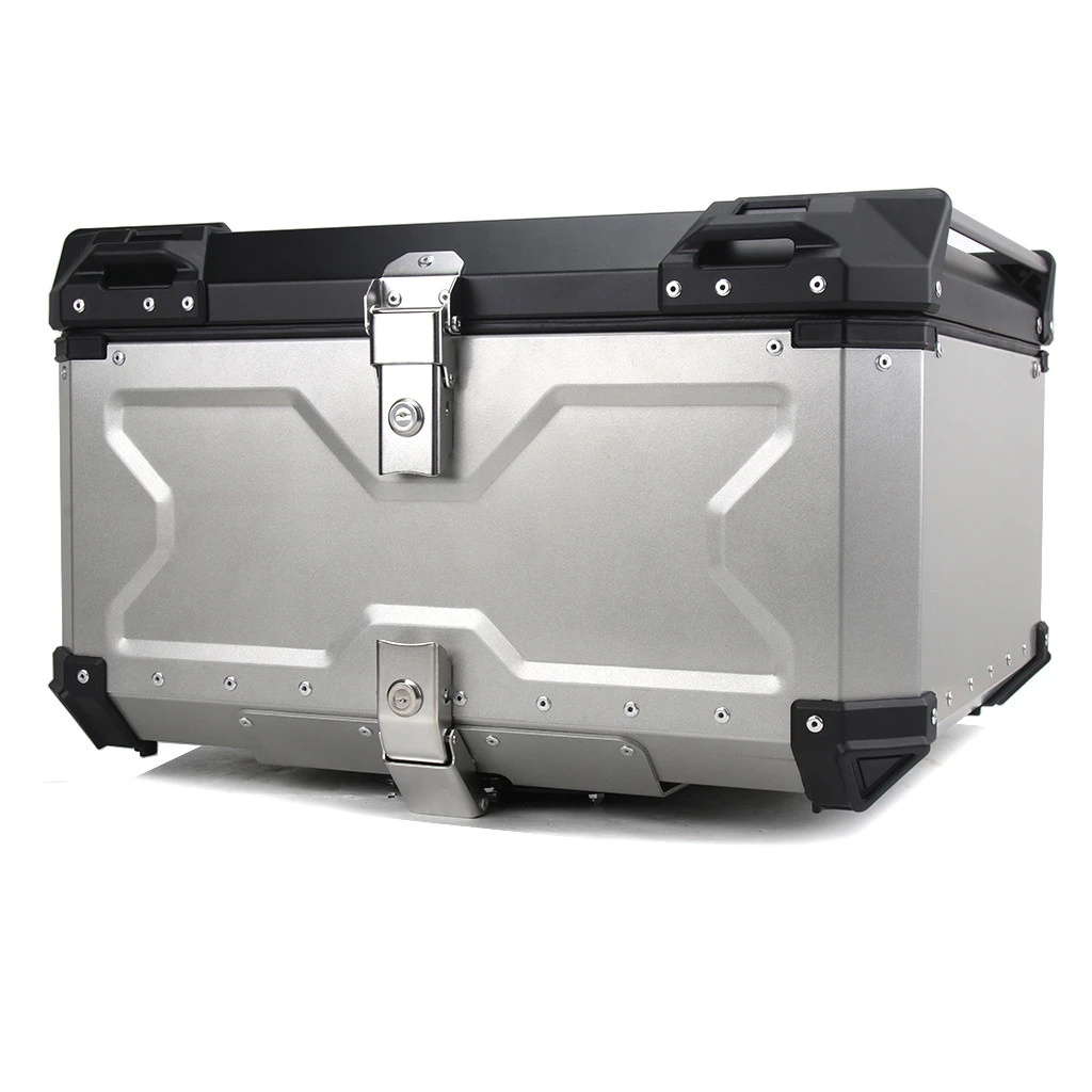 100L liters super motorcycle waterproof aluminum alloy tail box huge luggage storage box