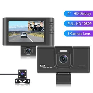 1080P Full Hd Car Black Box 3 In 1 Dash Camera  3.2inch High Resolution Screen Car Camera G-sensor Parking Monitor Safety Guard