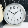 10inch 25cm Electric Wave Wall Clock 3D Luxury Metal Aluminum Wall Watch Clock for Living Room Office