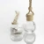 Import 10ml Mini small glass car perfume bottle hanging wooden cap bottle car air freshener  (CG12B) from China
