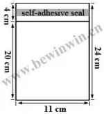11x24cm 550 pieces /pack Cello Bags / Cellophane Bags with self adhesive tape seal for wholesale and retail & Free Shipping