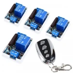 12V wireless switch 1 tow 4 wireless transmit receive 315M 43  wireless remote control switch