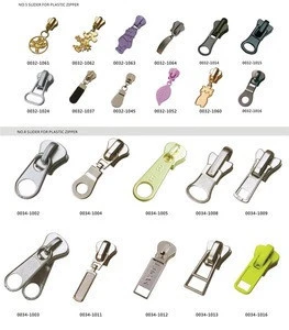 12years experience Factory wholesale newest fashion Zinc alloy zipper slider for bags/garments/suitcases nylon zipper head