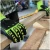 Import 13 Gauged Fluorescent Green Polyester Knitted Sandy Nitrile Palm Coated Strengthen Reinforce Thumb Anti-impact Safety Glove from China