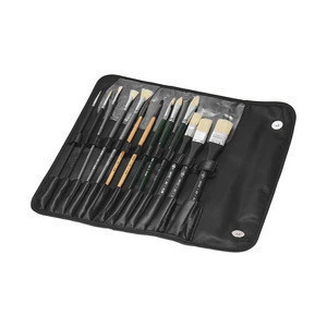 13pcs Paint Brush Set Watercolor Acrylic Oil Painting Brushes with Bag for Students Art Supplies OS0927