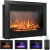 Import 1500W LED Heater Indoor Electric Fireplace Wall Mounted Insert Stove with Remote Control from France