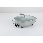 1500w Non-stick medicinal stones ceramic die-casting aluminium alloy multifunctional electric fry pan with adjustable temperture
