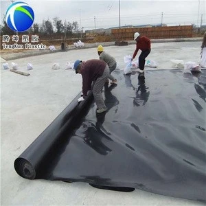 1.5mm 2mm HDPE geomembrane black rolls geosynthetic clay liner