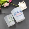1.5oz plastic frosted shot glass clear