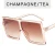 Import 16009 Wholesale Latest Fashion Vintage Plastic Big Frame Square Sunglasses For Women from China