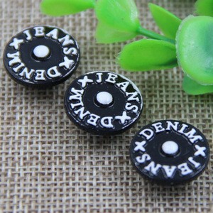 17mm nickel free and eco friendly vintage metal material silver alloy denim jeans button and rivet