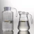 Import 1.8L glass jug set water pitcher glass cold water jug with lid from China
