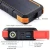 18W PD Power Bank 30000mah Cargador Solar Charger with Compass, 4 in 1 Outdoor Solar Charger With led light For Camping