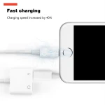 2 in 1 dual ports headphones adapter audio charge spliter converter for mobile phone