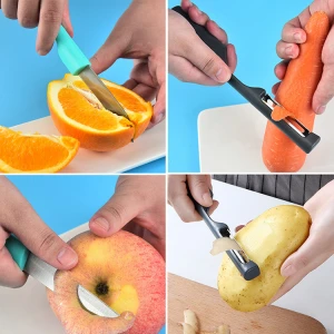 2 in1 Multi-functional kitchen Knives fruit vegetable potatoe peeler set
