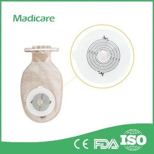 20-60mm OEM One piece system Open Hydrocolloid Colostomy Bag Ostomy Drainable Pouch For Stoma Care