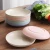 Import 20 Amazon 20cm Wheat straw plate 4pcs set home dining Serving plate 7.8 inch round dish anti-fall breakfast dish fruit plate from China