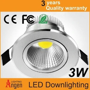 2015hot sellingHigh Lumens 3W COB LED Downlight , Epistar Chip, CE approved