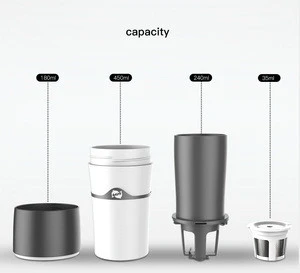 2018 Europe travel best plastic 4 k cup drip coffee mug maker & reusable coffee mug custom printed