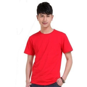 2018 high-quality in-stock 190gsm cotton T-shirt for men t-shirt factory